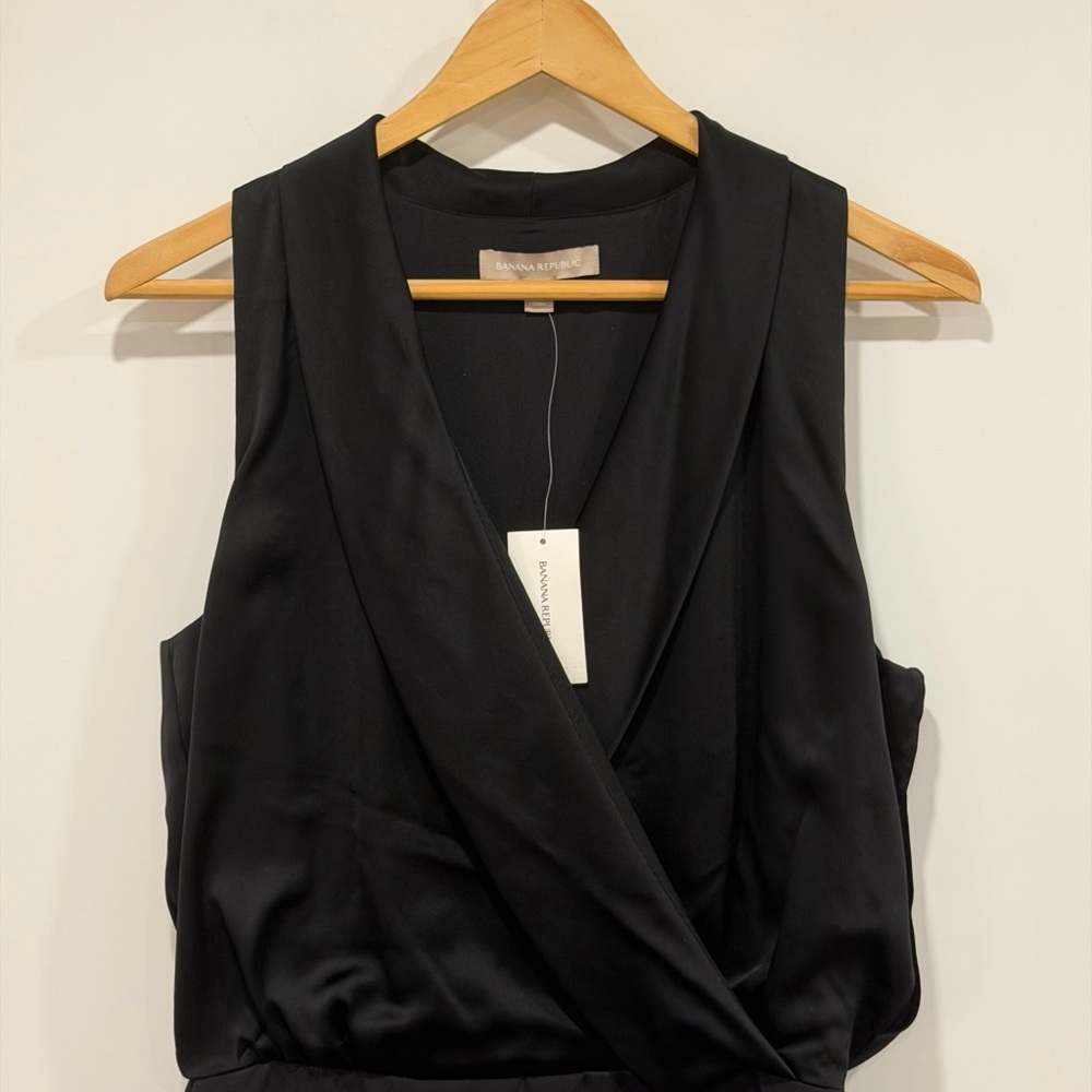 Banana Republic Black Midi Dress - Picture 2 of 14